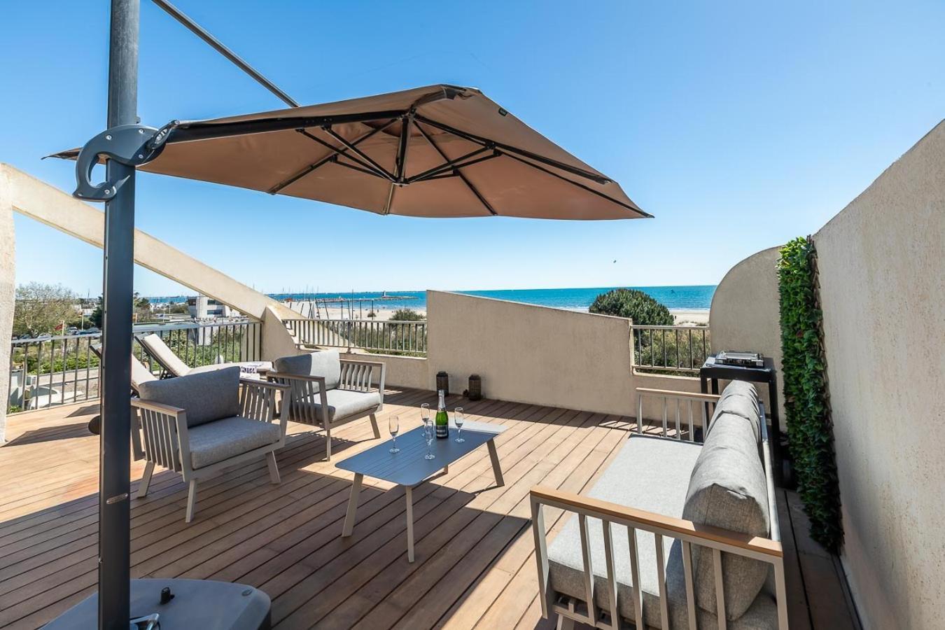 Suite Terrasse Xxl - Front De Mer - Parking - Ambiance Plage La Grande Motte Extérieur photo